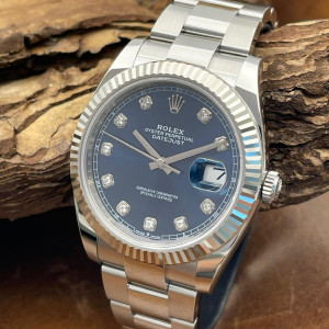 Rolex - Datejust 41 Blue Dia Dial - FULLSET 2021 - Ref. 126334