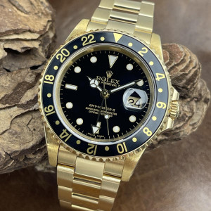 Rolex - GMT-Master II Gelbgold - FULLSET 2007 - Ref 16718