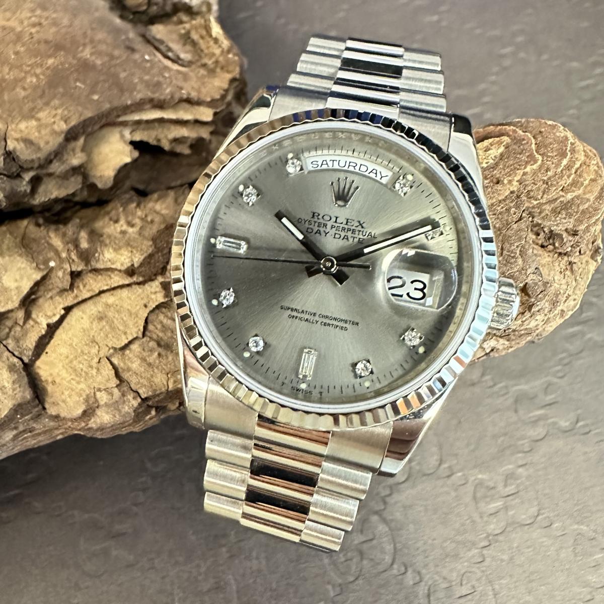 Rolex Oyster Perpetual Day-Date 36  Diamant - Ref. 118239 - FULL-SET 2013